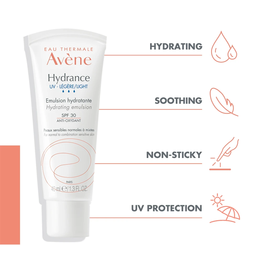 AVENE HYDRANCE OPT LGT UV 40ML