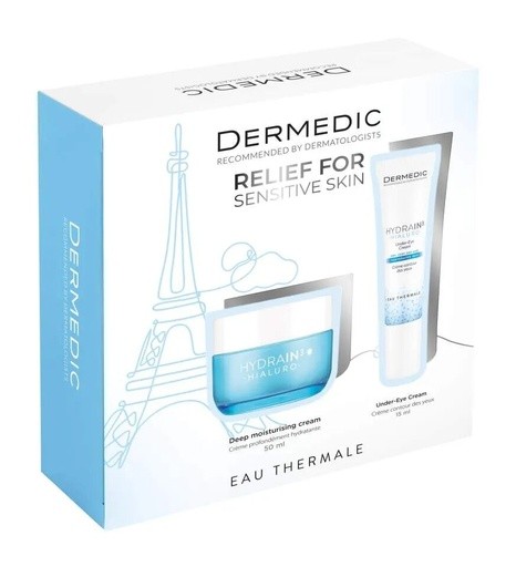 DERMEDIC SET HYDRAIN 3 Hydrating serum 30 ML + creamy cleansing gel 25ml  OFFER