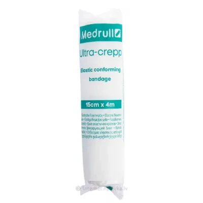 MEDRULL ELASTIC CONFORMING BANDAGE ULTRA-CREEP 15CM X 4M