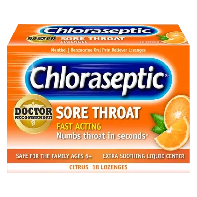 CHLORASEPTIC CITRUS 18 LOZ