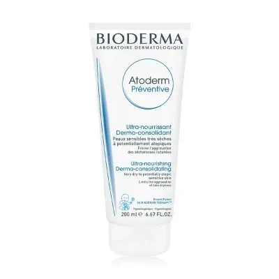 Bioderma Atoderm Preventive Nourishing Cream Skincare Moisturizer 200ml