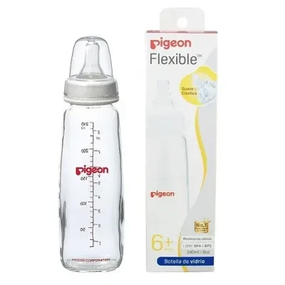 PIGEON FEEDING BOTTLE GLASS NO. 6