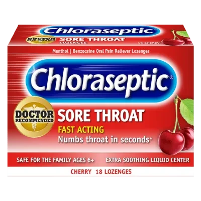 CHLORASEPTIC CHERRY 18 LOZ